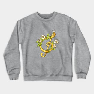 Music note bird song Crewneck Sweatshirt